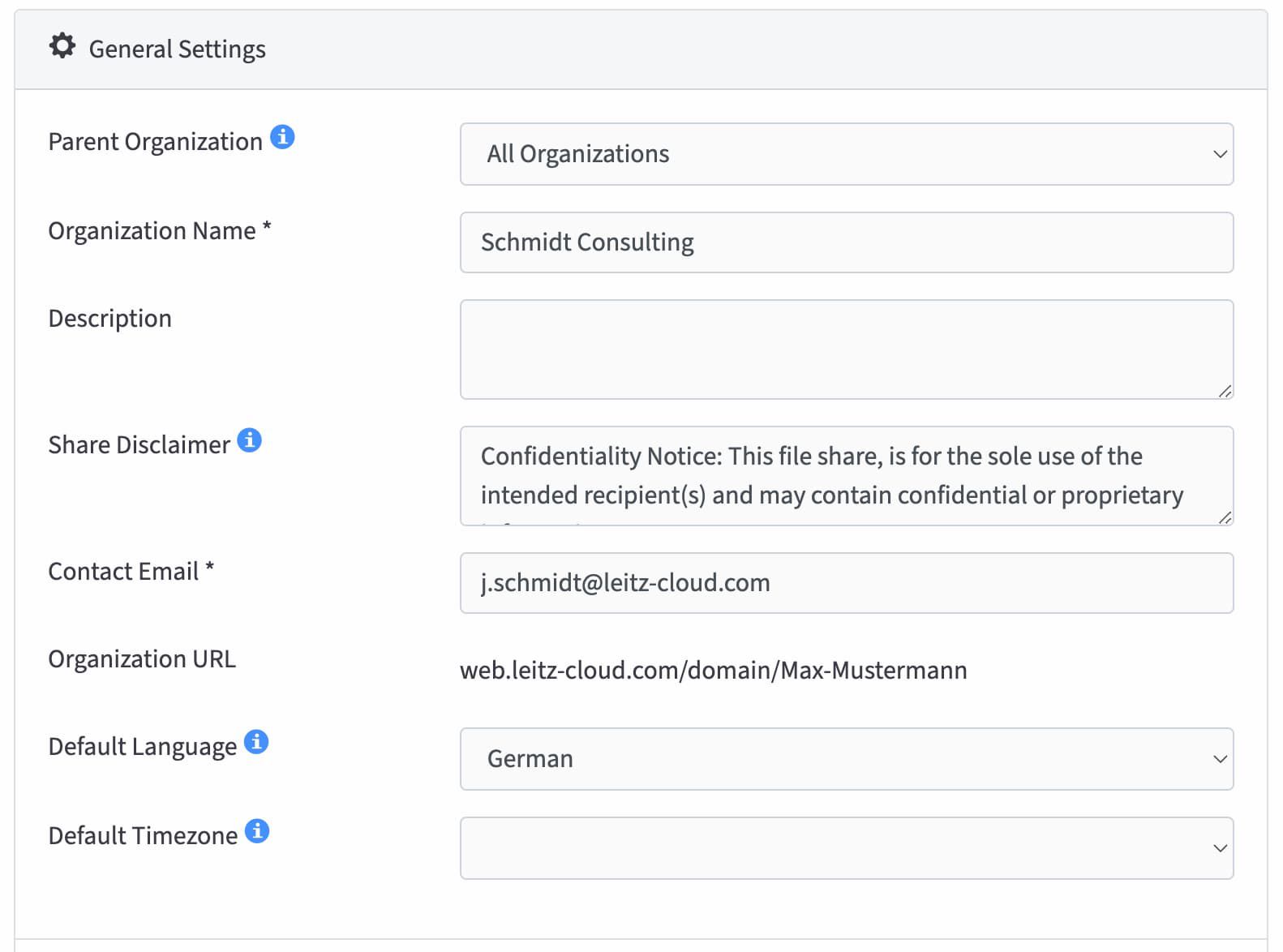 Screenshot Richtlinien
