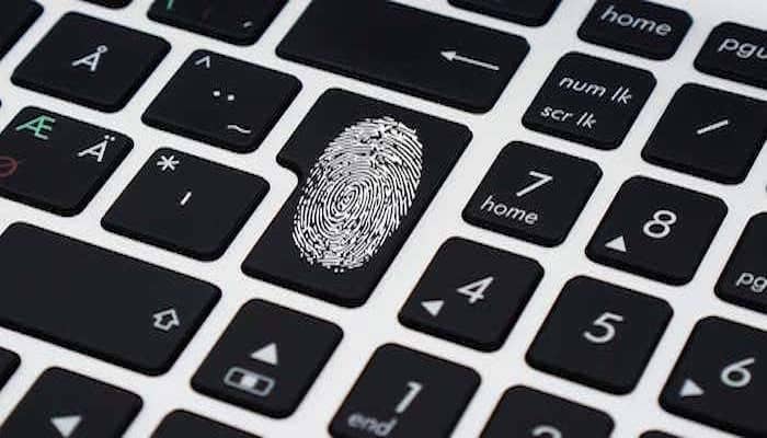 Fingerprint on enter key